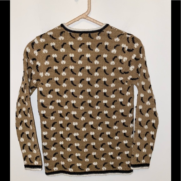 NWOT Batsheva Tulip intarsia alpaca cardigan - Picture 7 of 10